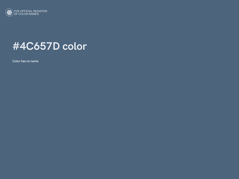 #4C657D color image