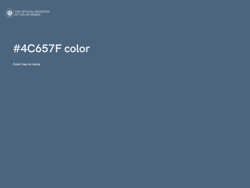 #4C657F color image