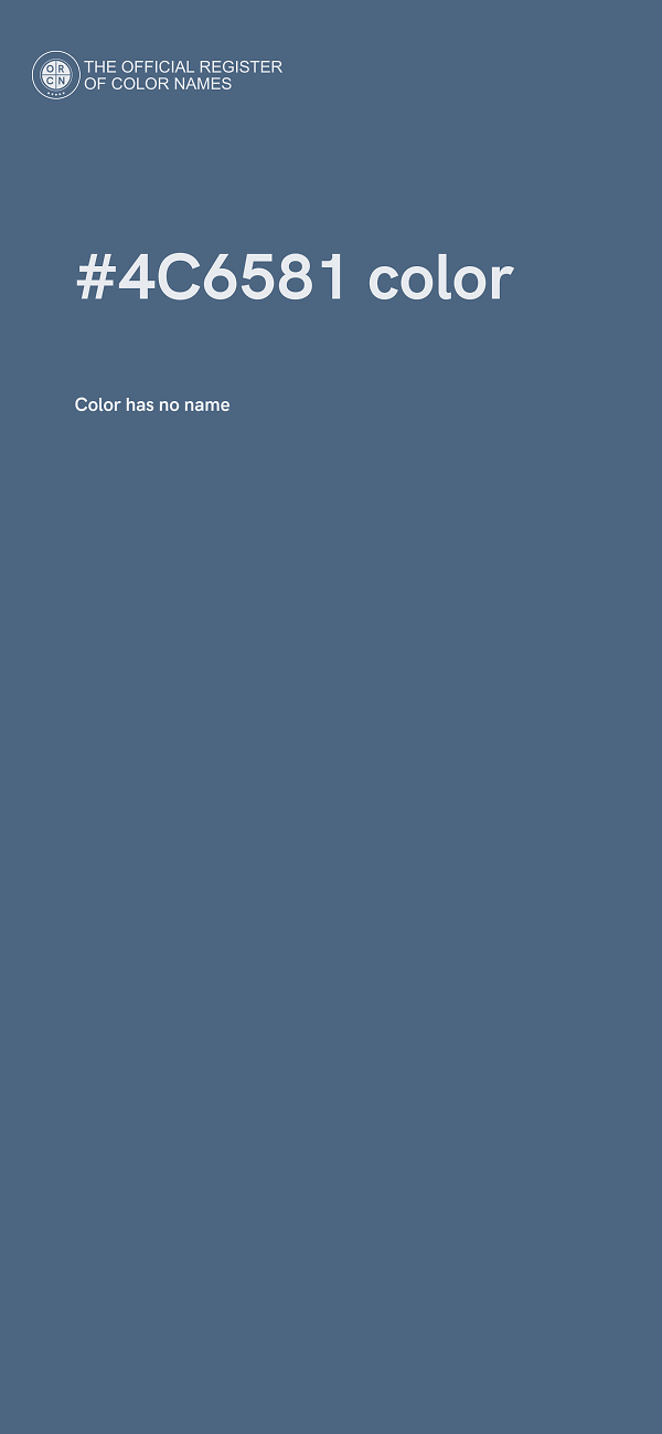 #4C6581 color image