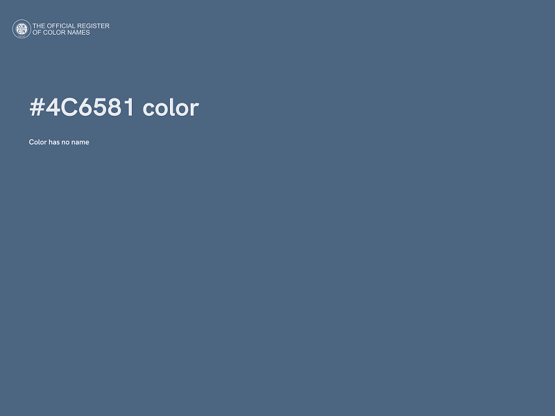 #4C6581 color image