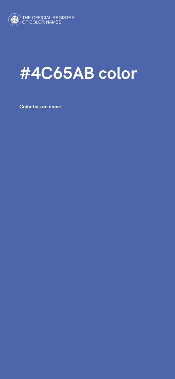 #4C65AB color image