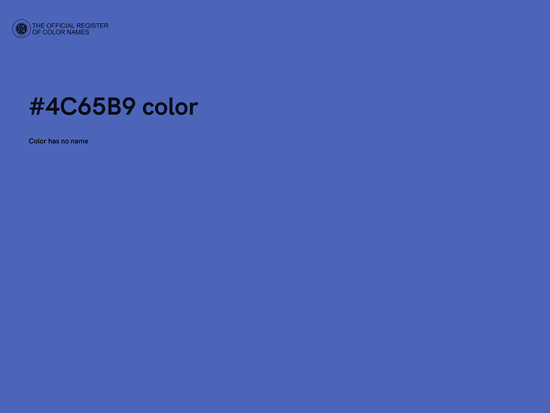 #4C65B9 color image