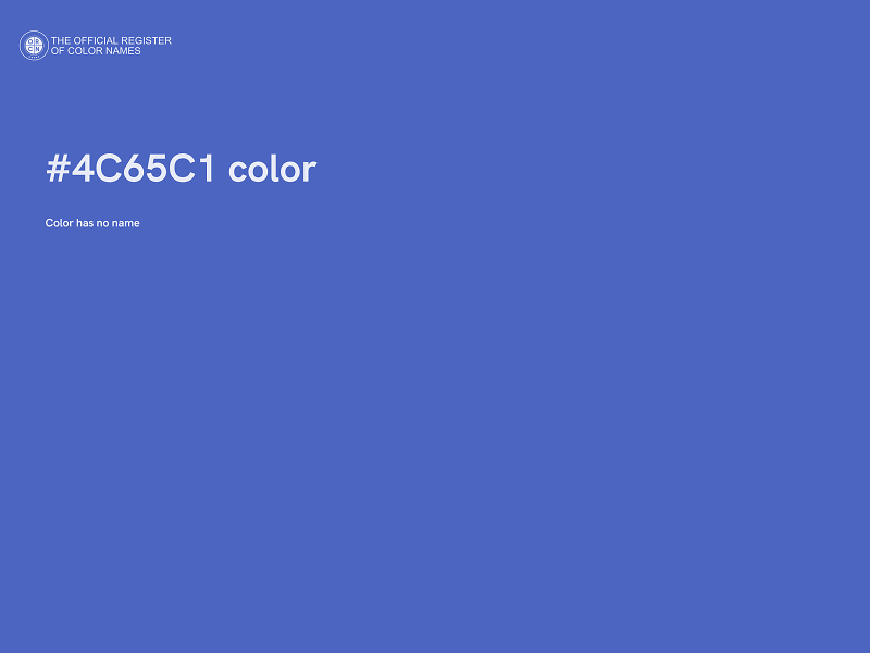 #4C65C1 color image