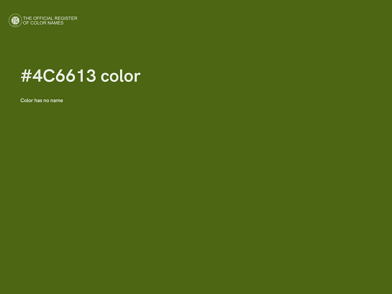 #4C6613 color image