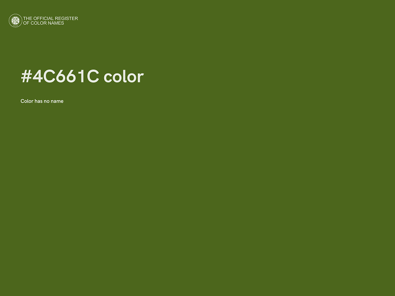 #4C661C color image