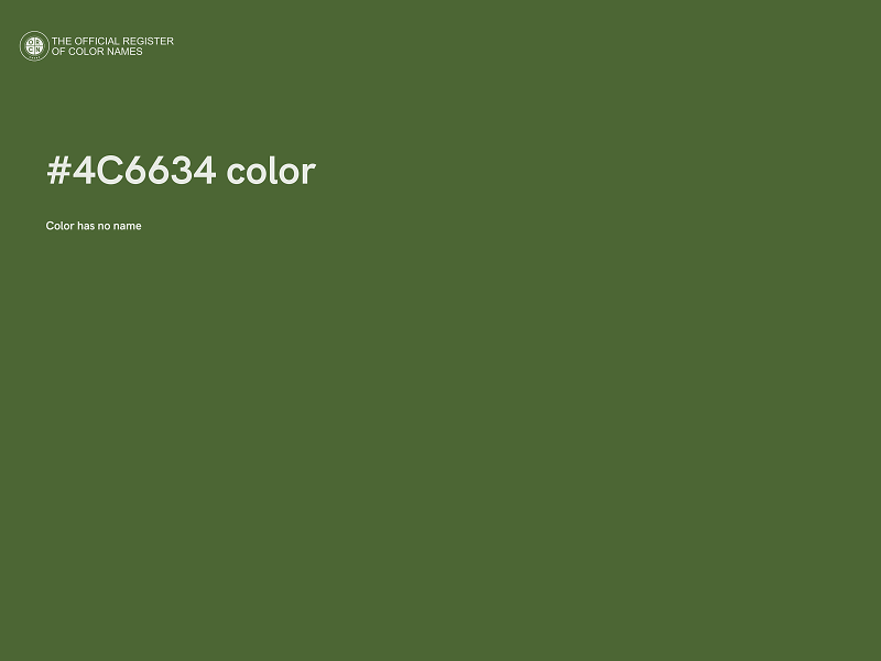 #4C6634 color image