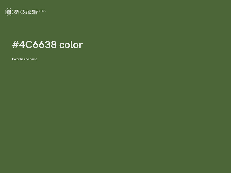 #4C6638 color image
