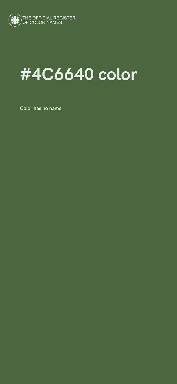 #4C6640 color image