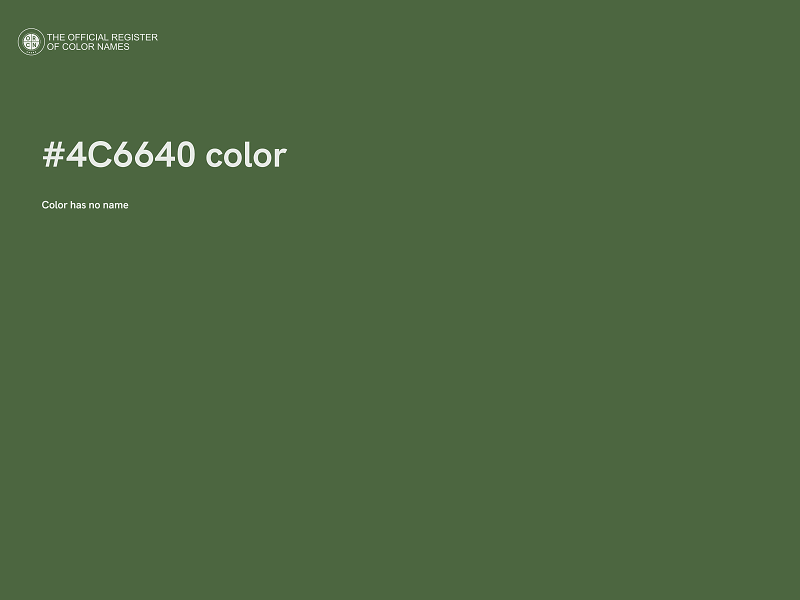 #4C6640 color image