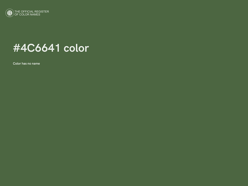 #4C6641 color image