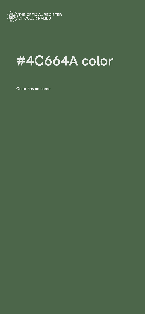 #4C664A color image