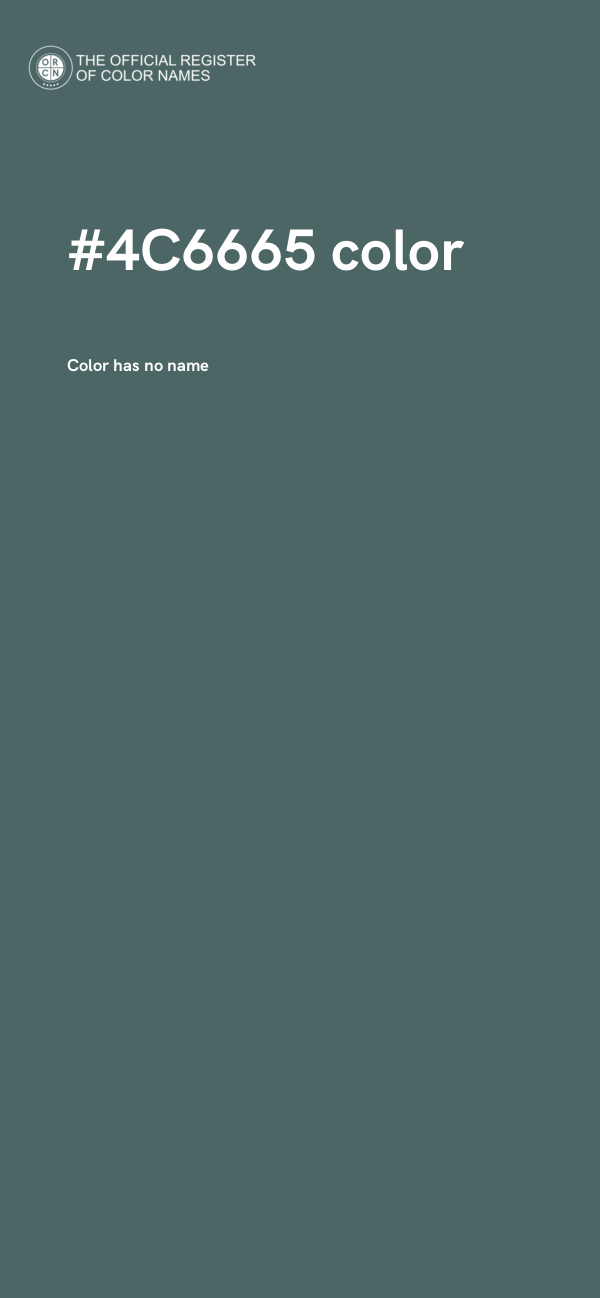 #4C6665 color image