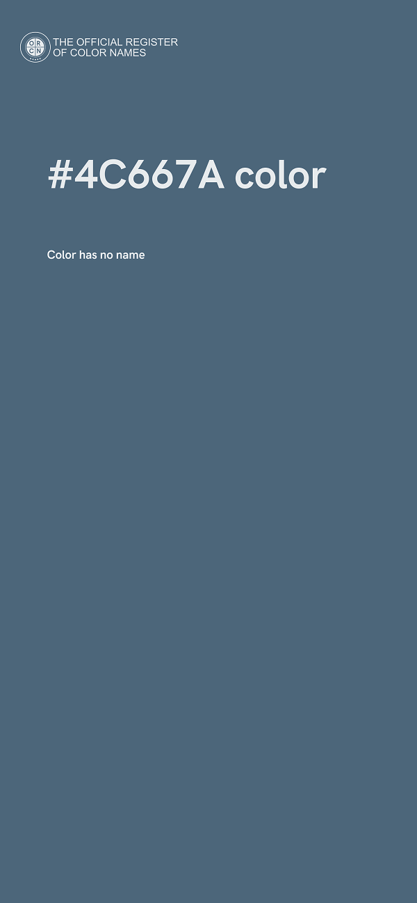 #4C667A color image