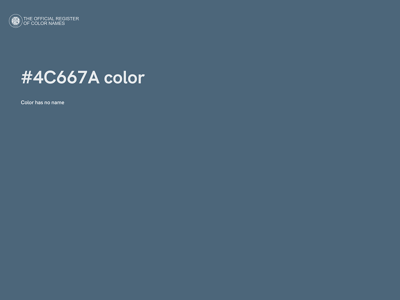 #4C667A color image