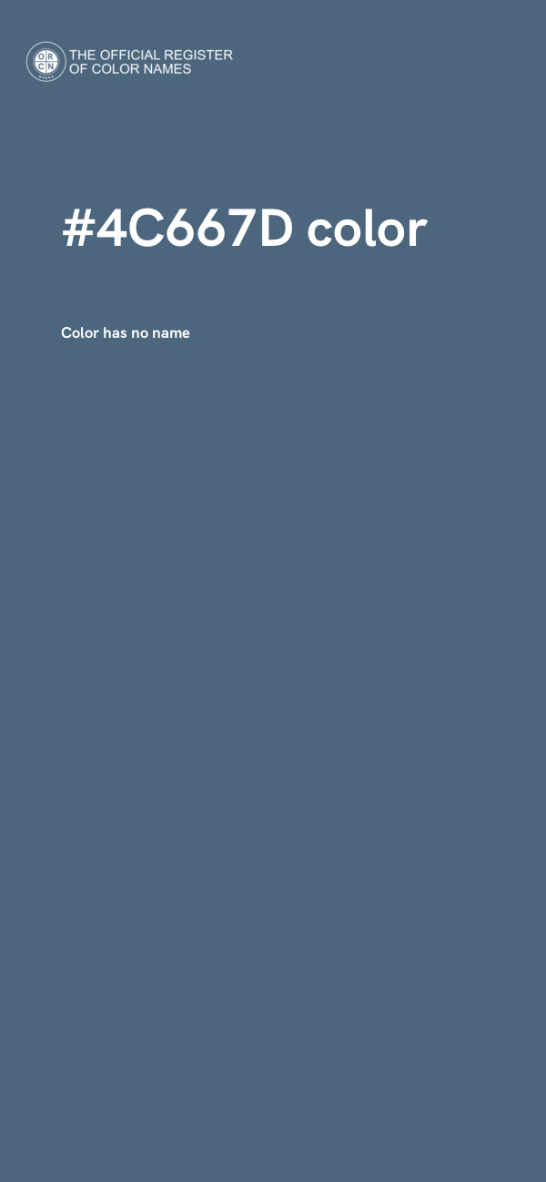 #4C667D color image