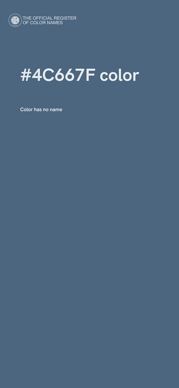#4C667F color image