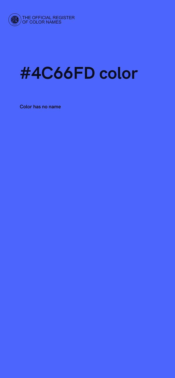 #4C66FD color image