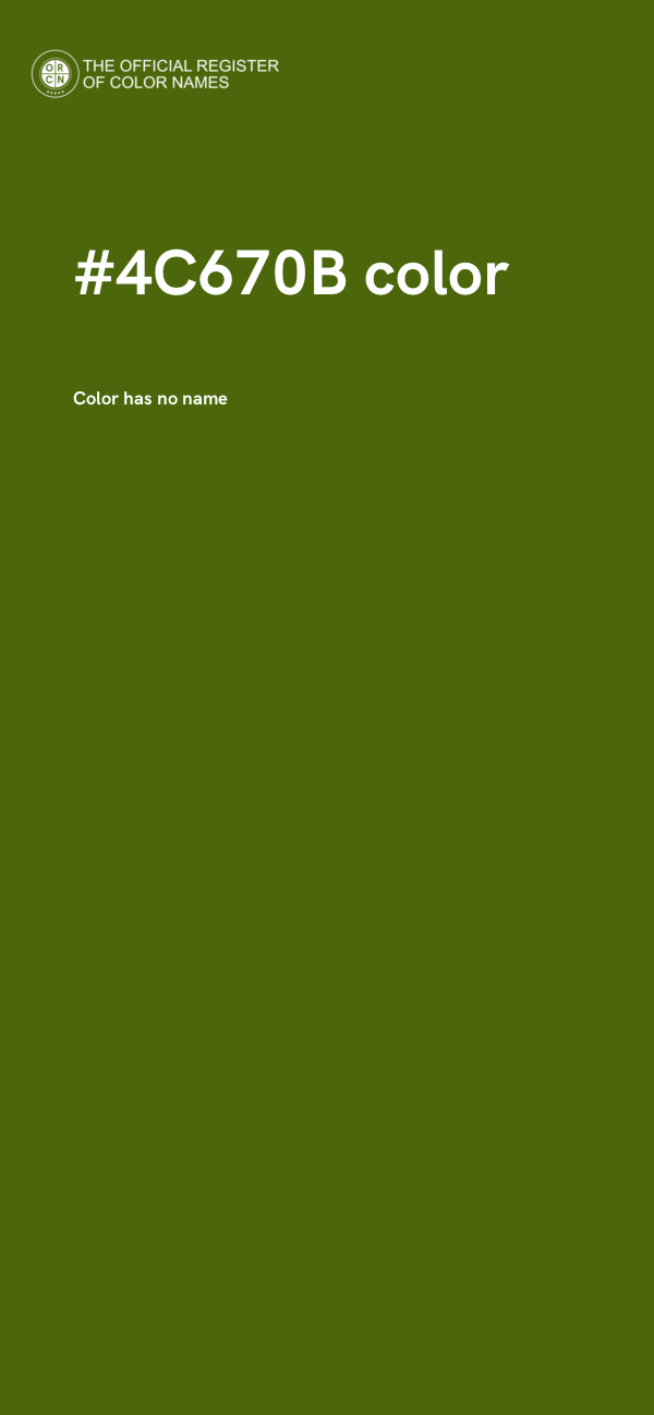 #4C670B color image