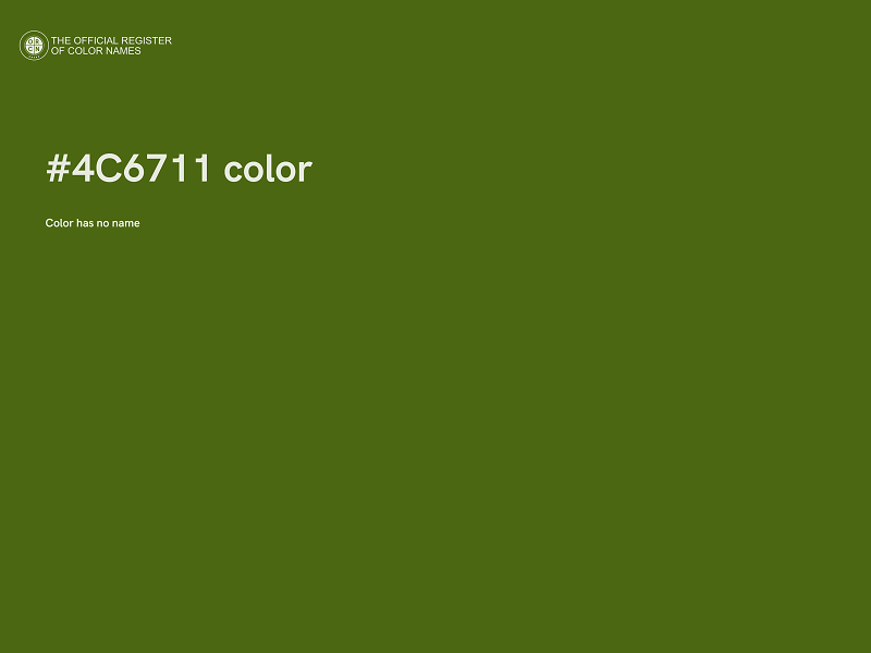 #4C6711 color image