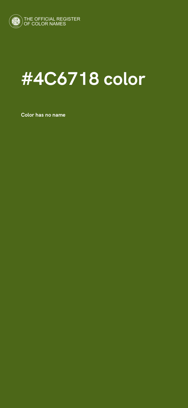 #4C6718 color image