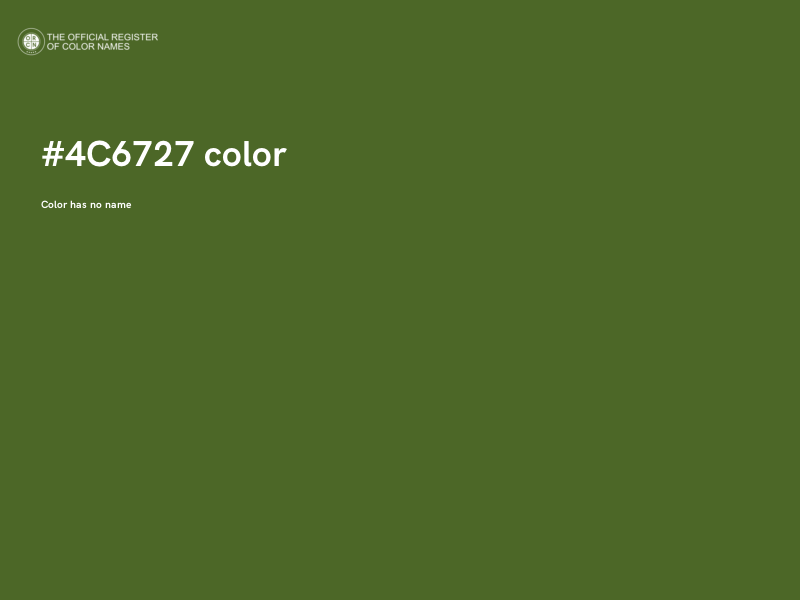#4C6727 color image