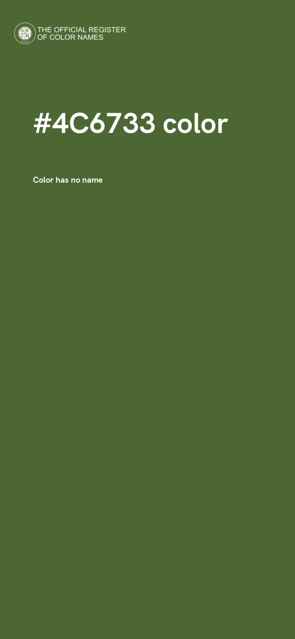 #4C6733 color image