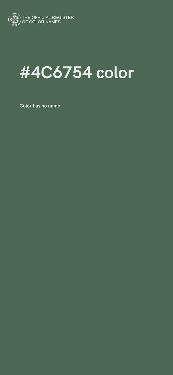 #4C6754 color image