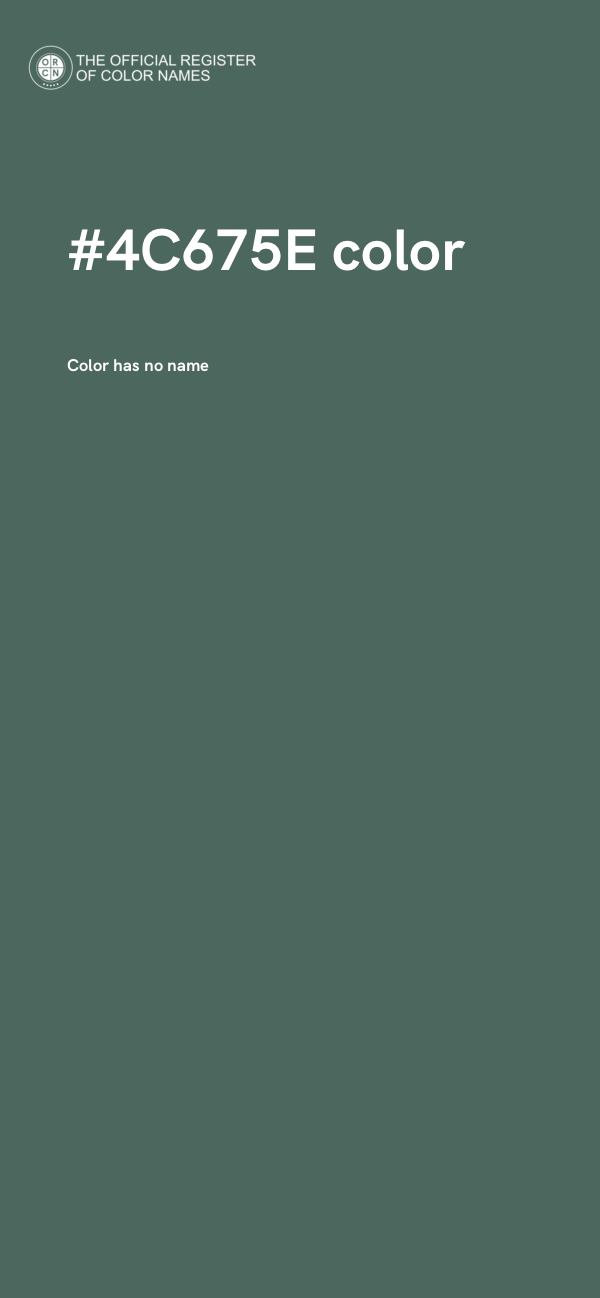 #4C675E color image