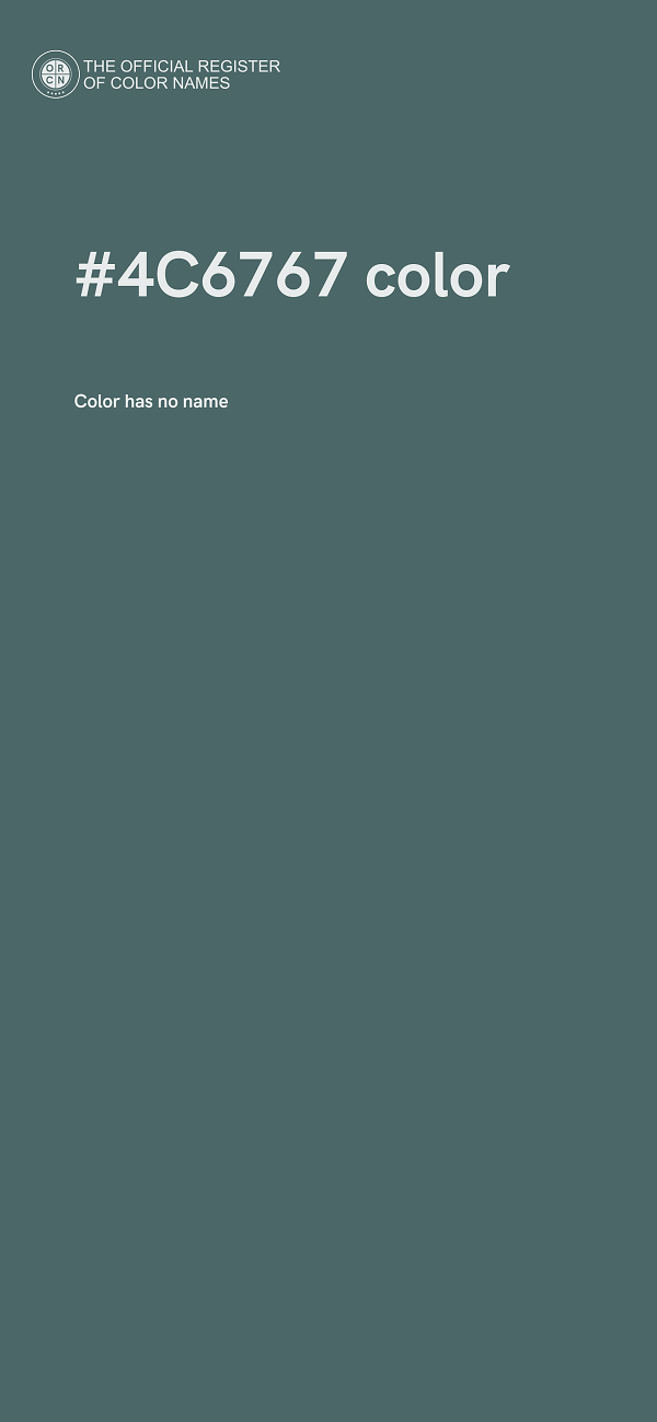 #4C6767 color image