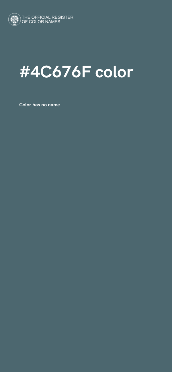 #4C676F color image