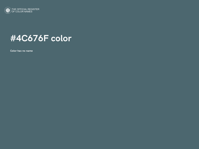 #4C676F color image