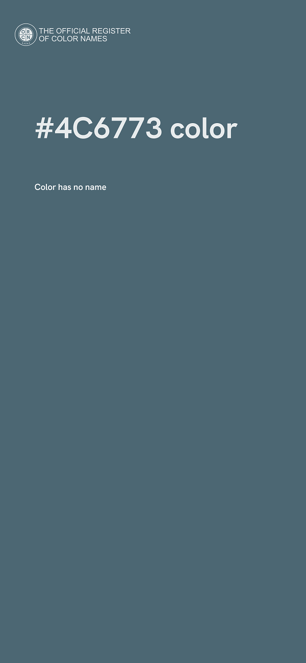 #4C6773 color image