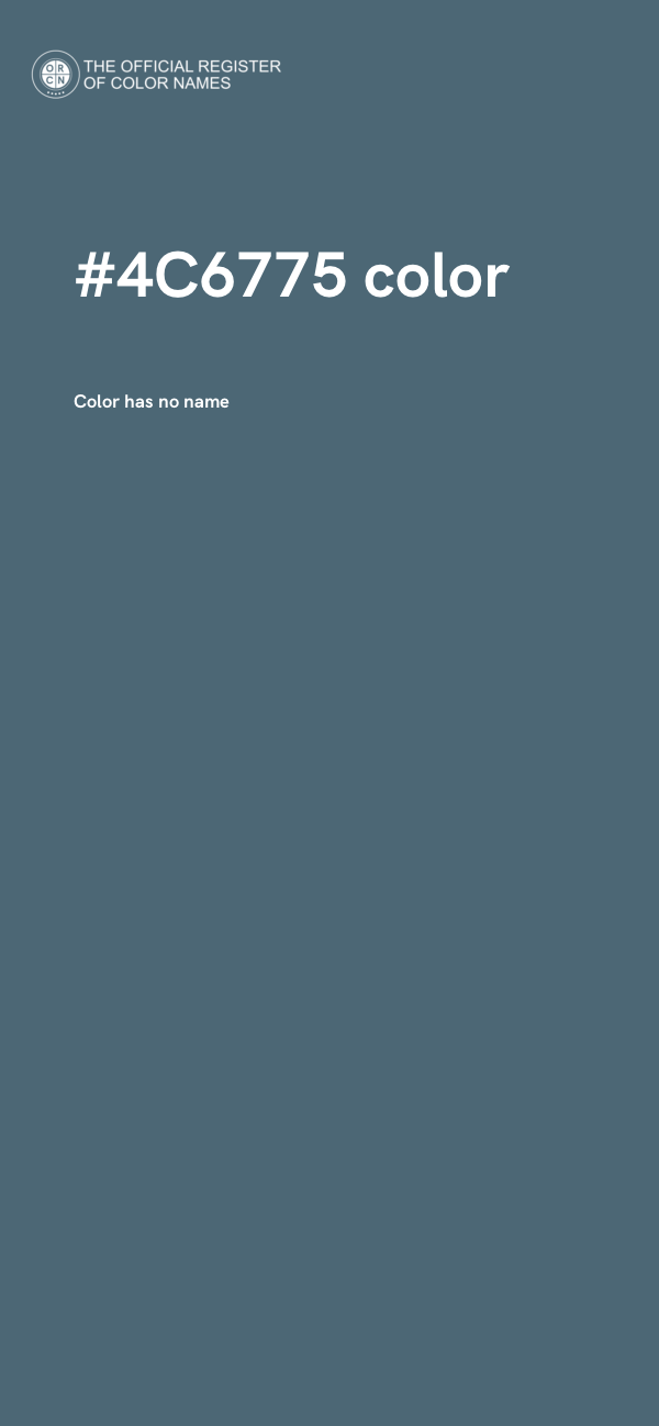 #4C6775 color image