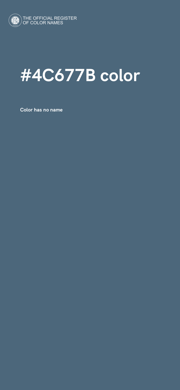 #4C677B color image