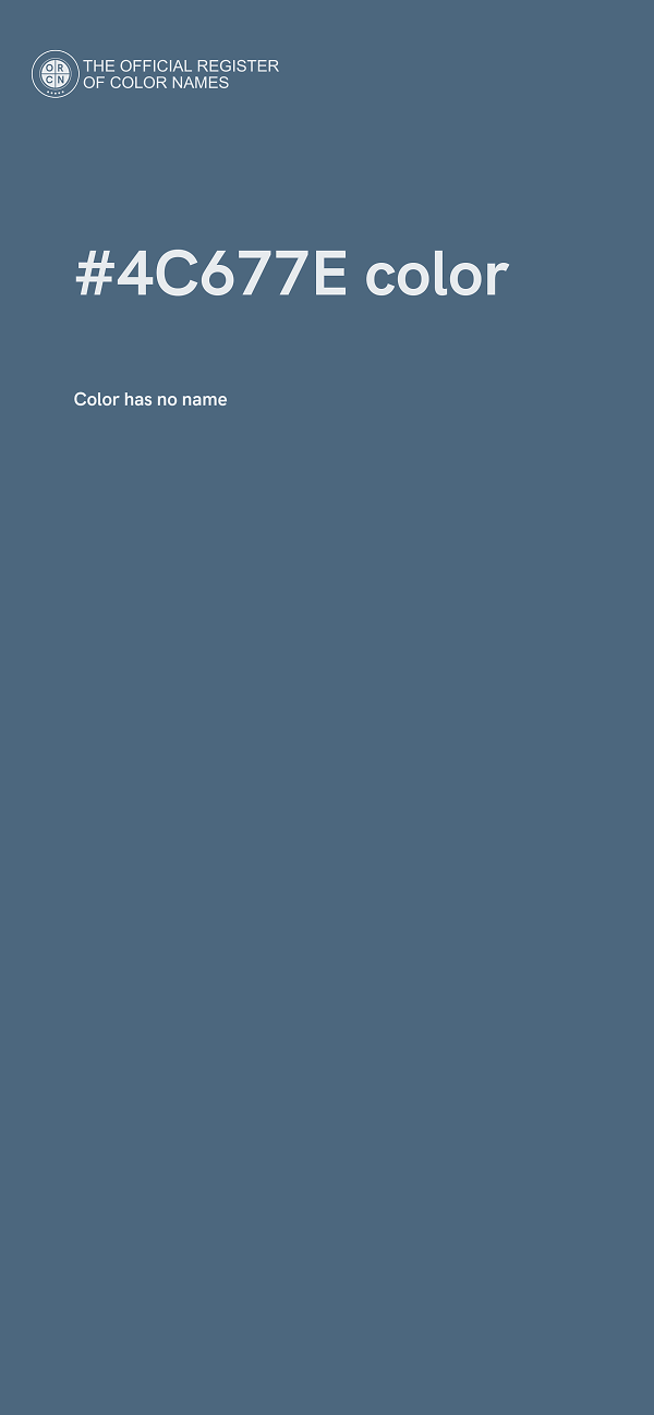 #4C677E color image