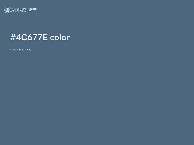 #4C677E color image