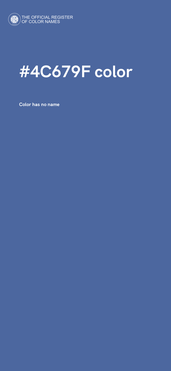 #4C679F color image