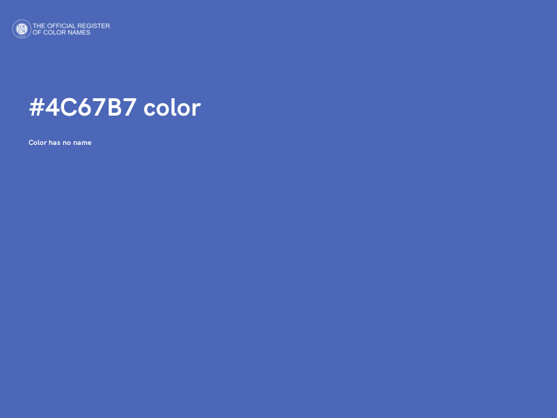 #4C67B7 color image
