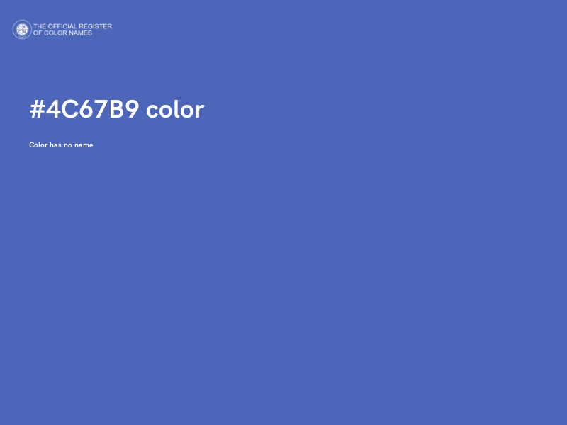 #4C67B9 color image