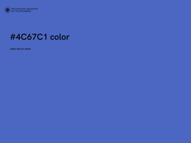 #4C67C1 color image