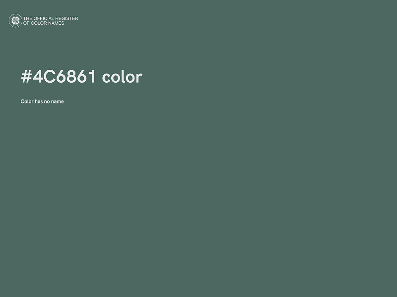 #4C6861 color image