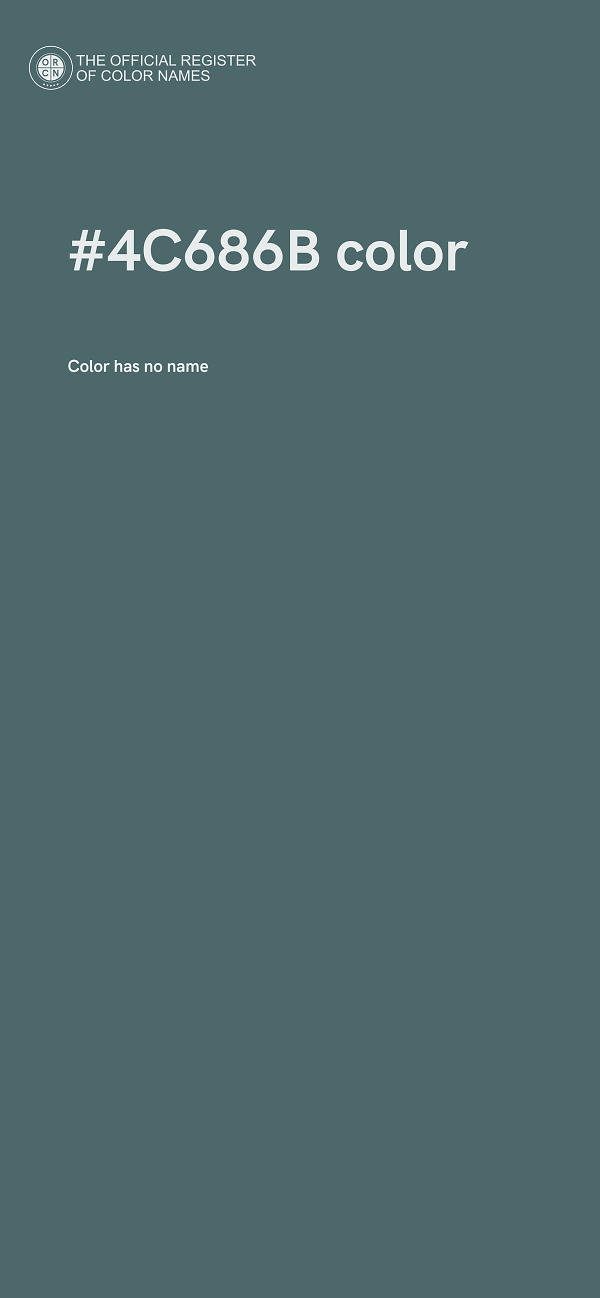 #4C686B color image