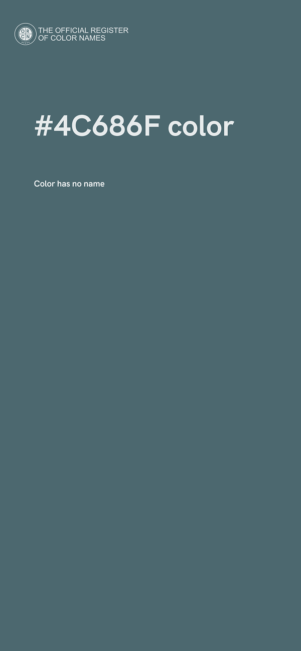 #4C686F color image
