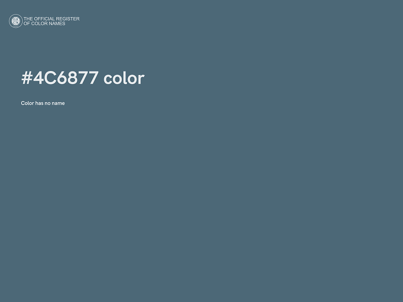 #4C6877 color image