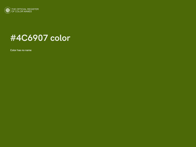#4C6907 color image