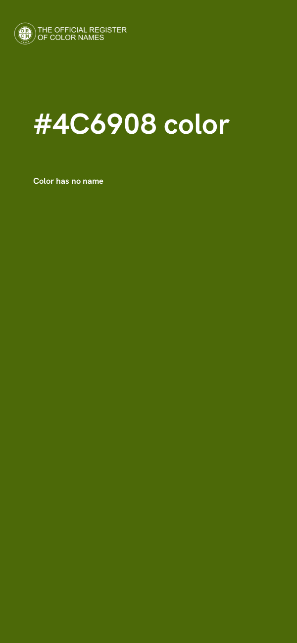 #4C6908 color image