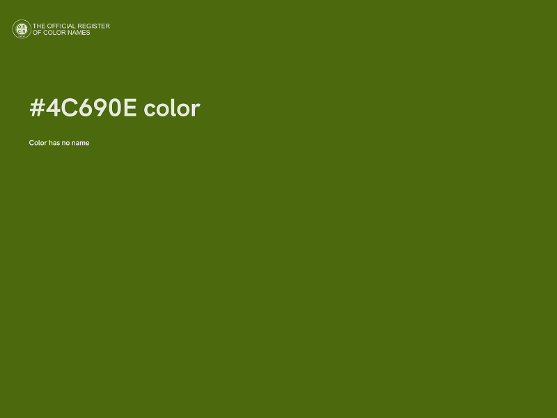 #4C690E color image