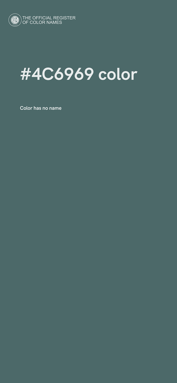 #4C6969 color image