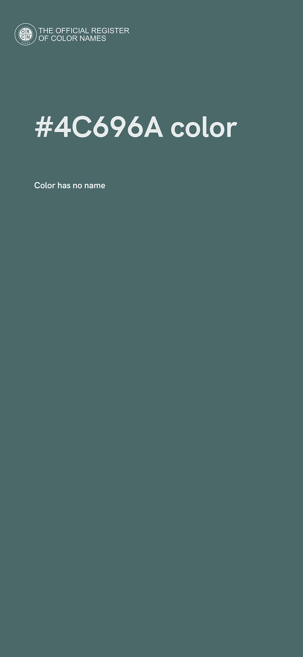 #4C696A color image