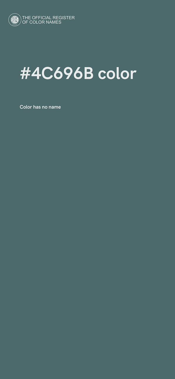 #4C696B color image